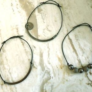 Adjustable string bracelet set